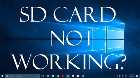 laptop sd card reader not working|windows 10 not detecting sd card.